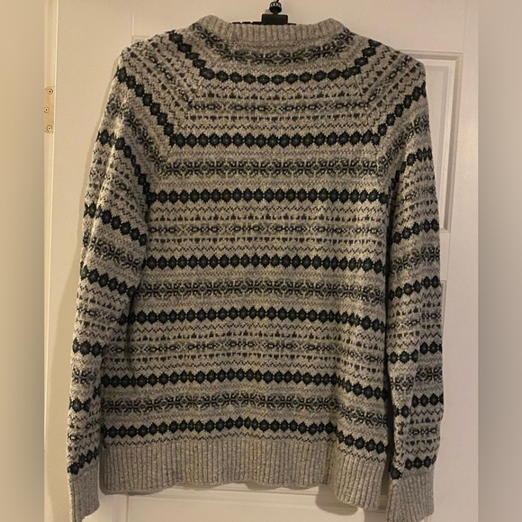 Goodfellow & Co. Men's Standard Fit Jacquard Sweater, Gravel Gray - Size Large - Picture 4 of 10